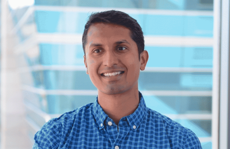 Abdullah Syed during an interview at Gladstone Institutes